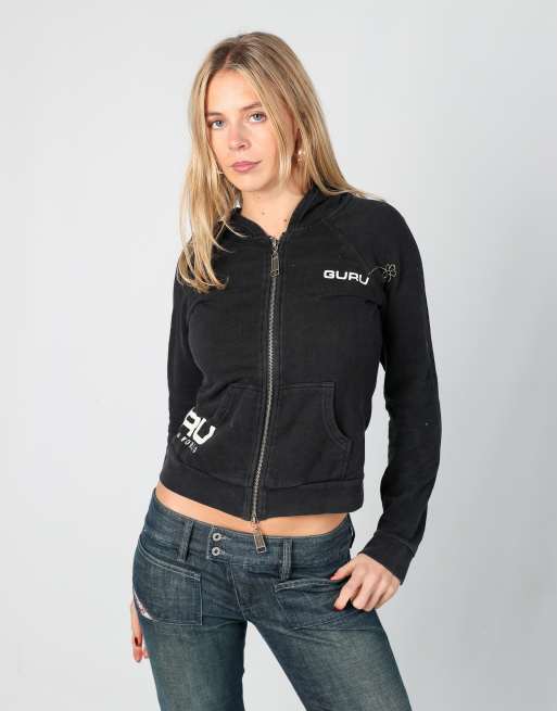Vintage Guru S hoodie in black
