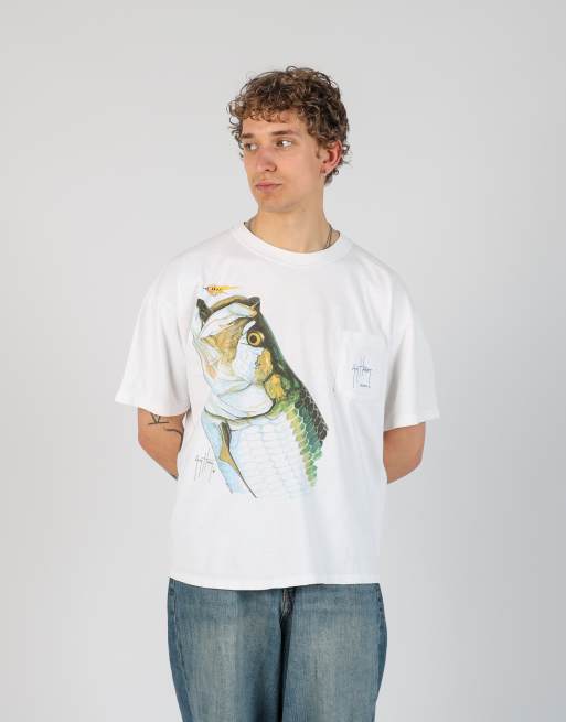 Vintage Guy Harvey xl t-shirt in ivory