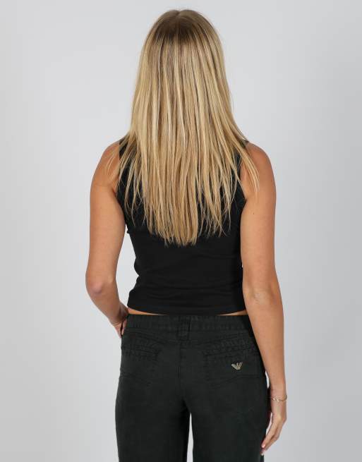 Vintage Gymnasium S woven vest in black, 2 of 4