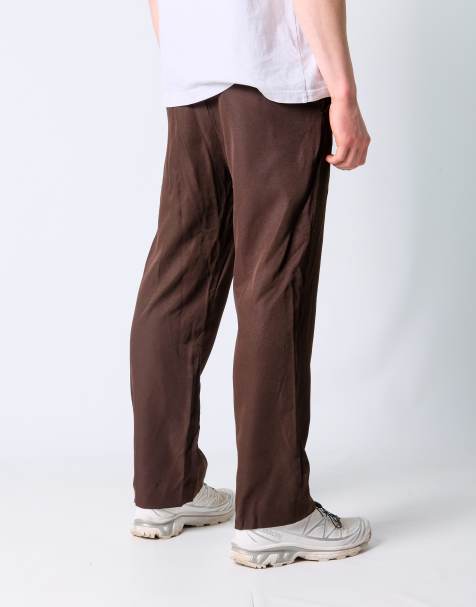 Vintage Haggar 34x30 Woven Straight Pants Brown - view 1
