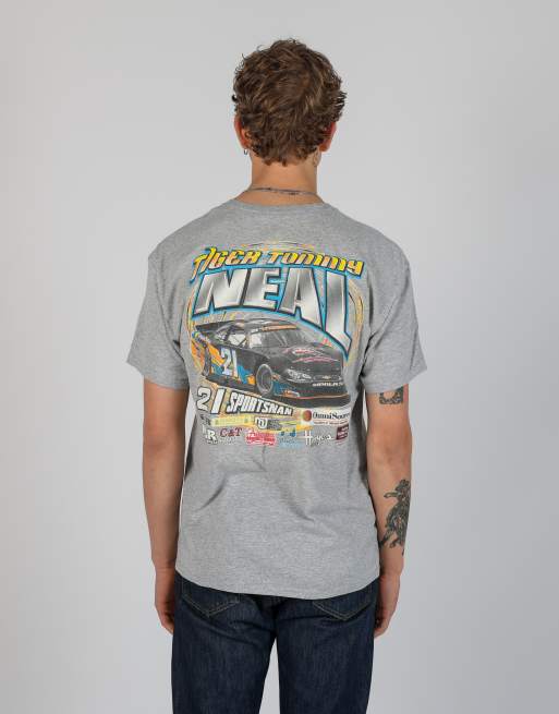 Vintage Hanes l t-shirt in grey, 3 of 4