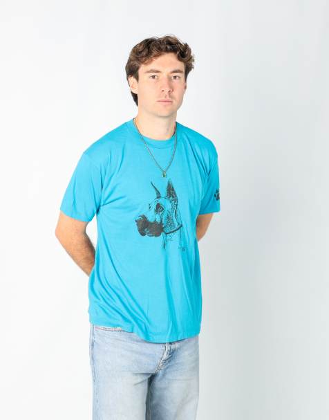 Vintage Hanes xl t-shirt in turquoise - view 1