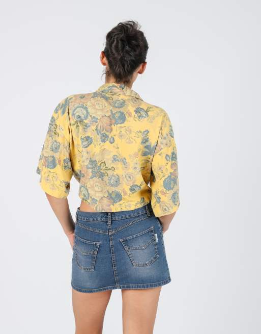 Vintage happy way collection M shirt in yellow, 2 of 4