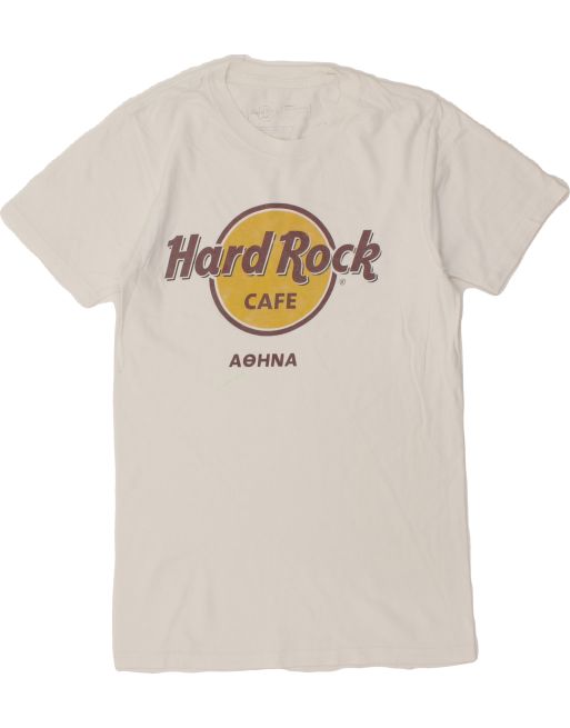Vintage Hard Rock Cafe Aohna Size XS Graphic T-Shirt Top in White