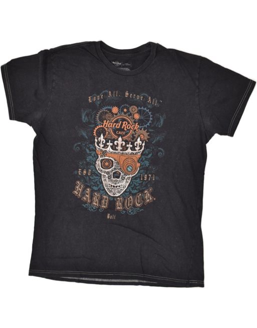Vintage Hard Rock Cafe Bali Size L Graphic T-Shirt Top in Black