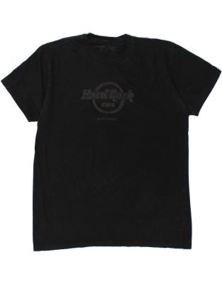 HARD ROCK CAFE Hard Rock Cafe Advertising T-shirt Men's L size cotton black type Vintage Second Hand main image 0