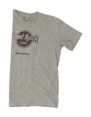 Vintage Hard Rock Cafe Budapest Size XL Graphic T-Shirt Top in Grey