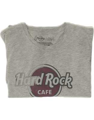 Vintage Hard Rock Cafe Budapest Size XL Graphic T-Shirt Top in Grey