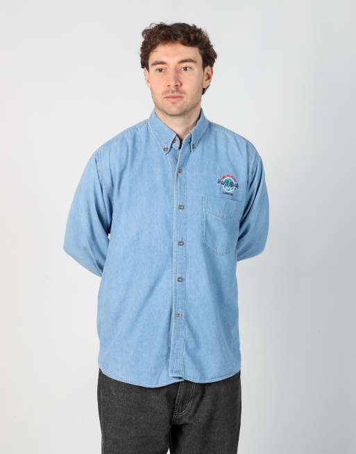 Vintage Hard Rock Cafe l long sleeve shirt in light blue