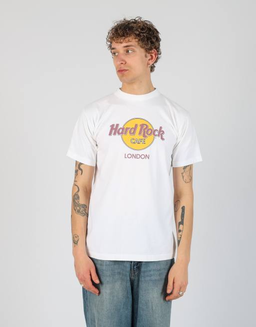 Vintage Hard Rock Cafe London m t-shirt in ivory