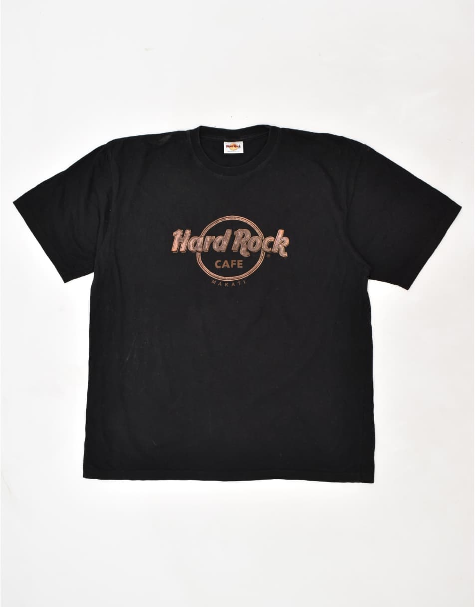Vintage Hard Rock Cafe Size XL makati graphic t-shirt in black