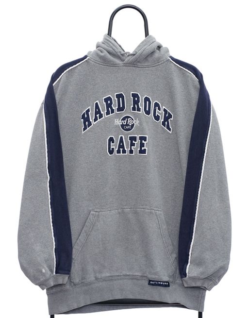 Vintage Hard Rock Cafe Spellout Grey Hoodie