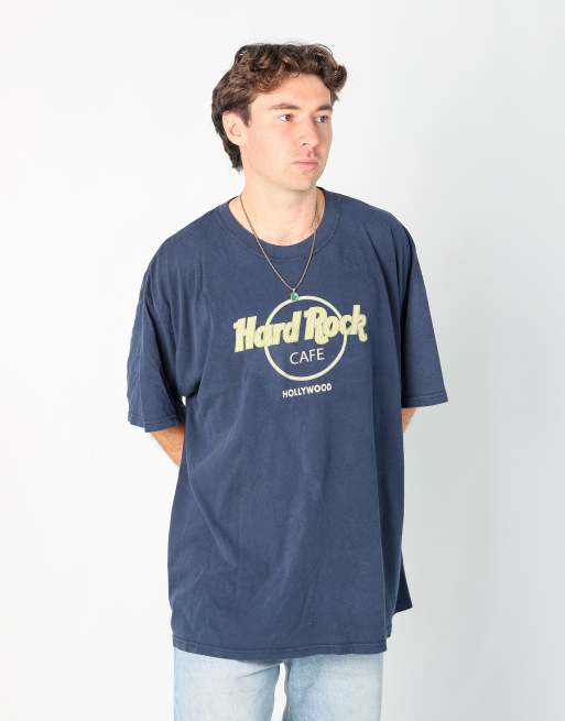 Vintage Hard Rock xxl t-shirt in navy blue
