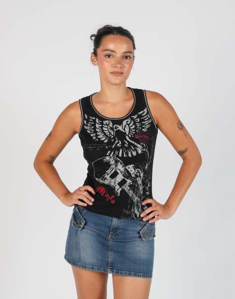 Vintage HardRock Cafe S woven vest in black - view 1