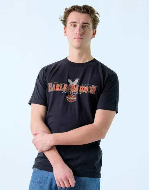 Vintage Harley Davidison L T-Shirt Black