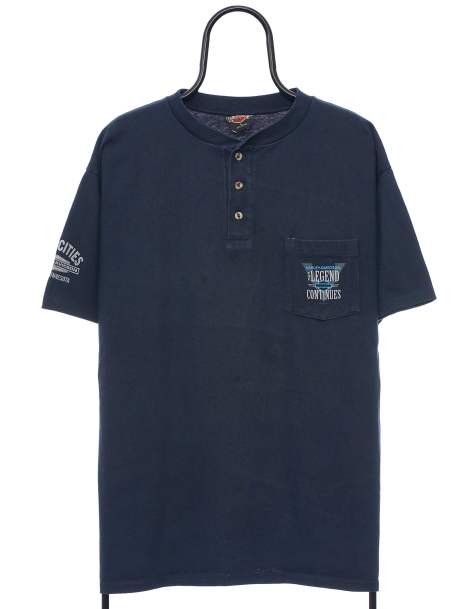 Vintage Harley Davidson 00s size L tshirt in navy - view 1