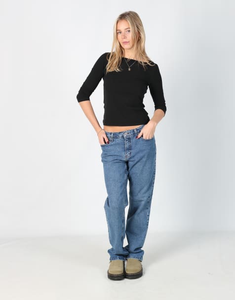 Vintage Harley Davidson 28x47 denim jeans in blue - view 1