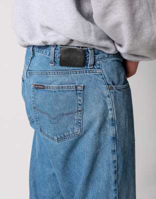 Vintage Harley Davidson 38x32 Denim Jeans Blue