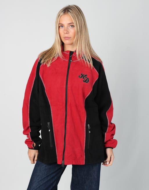 Vintage Harley Davidson l fleece in red