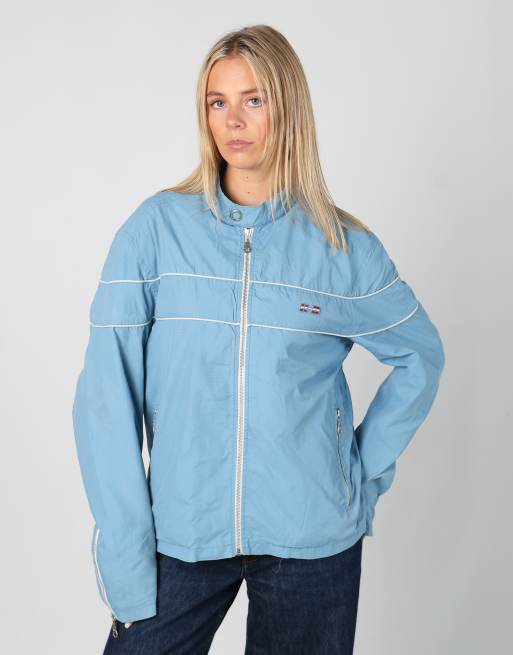 Vintage Harley Davidson l light jacket in light blue