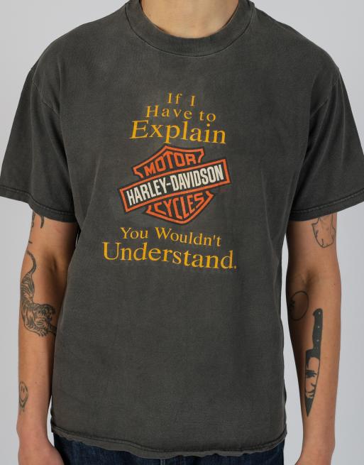 Vintage Harley Davidson l t-shirt in black, 4 of 4