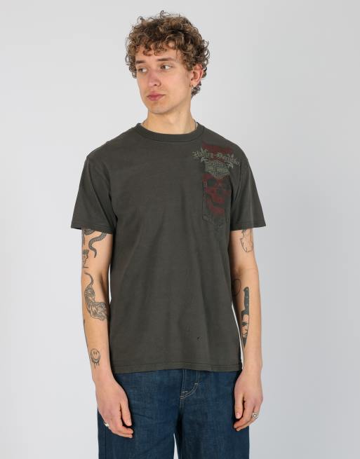 Vintage Harley Davidson l t-shirt in dark green