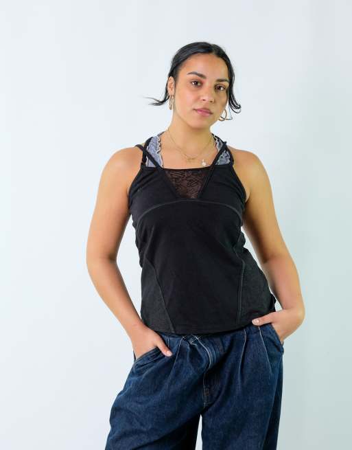 Vintage Harley Davidson M T-shirt Black Vest
