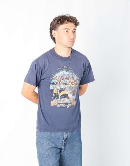 Vintage Harley Davidson m t-shirt in navy blue