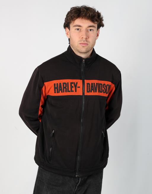 Vintage Harley Davidson m track jacket in black