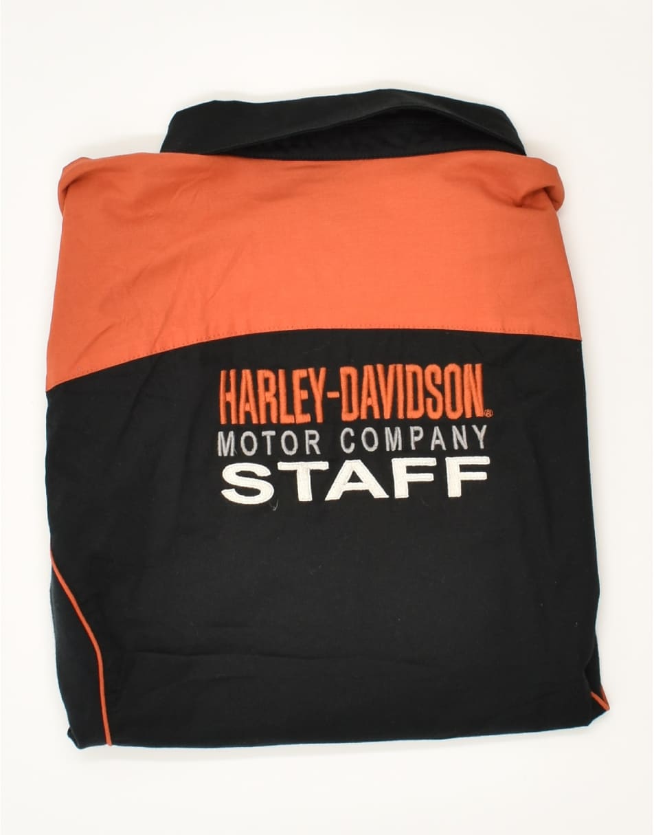 Vintage Harley Davidson Size L Graphic Short Sleeve Shirt in Black 1