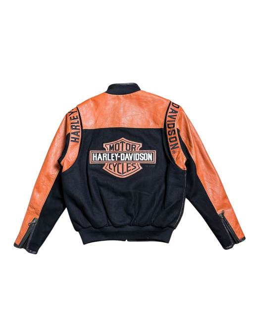 Vintage Harley Davidson Varsity Jacket With Leather Details, 2 of 7