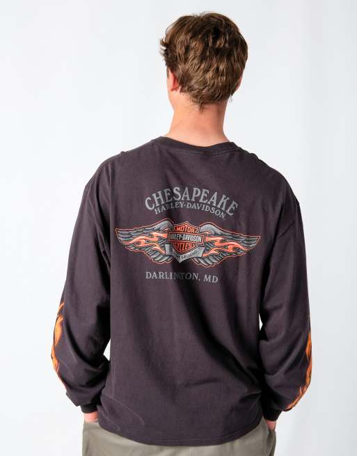 Vintage Harley Davidson xl long sleeve t-shirt in black | ASOS