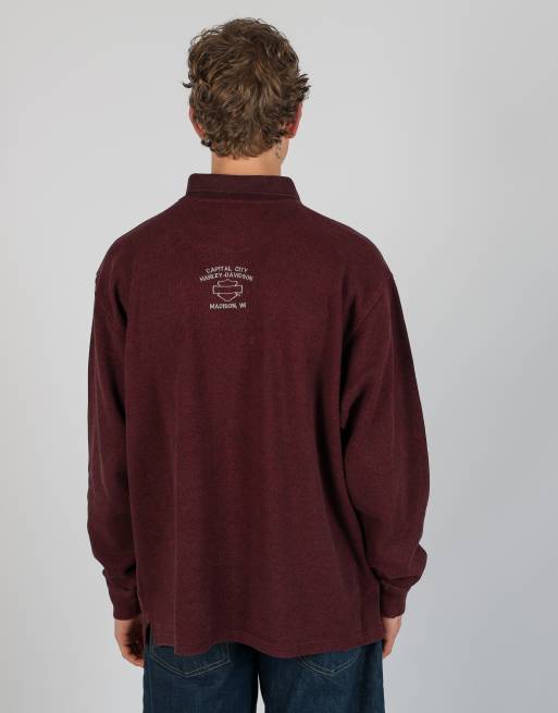 Vintage Harley Davidson xl sweatshirt in burgundy red, 3 of 4