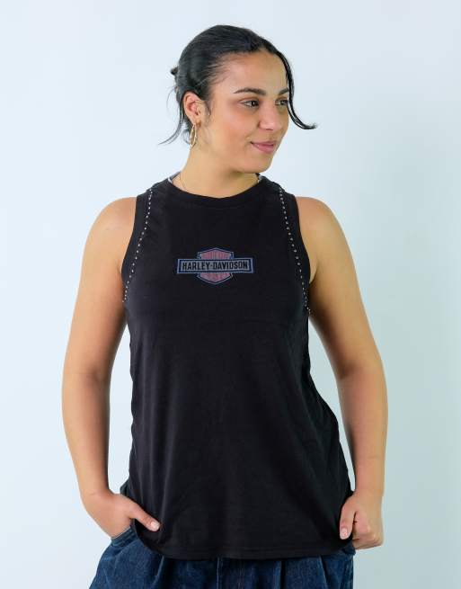 Vintage Harley Davidson XL T-shirt Black Vest