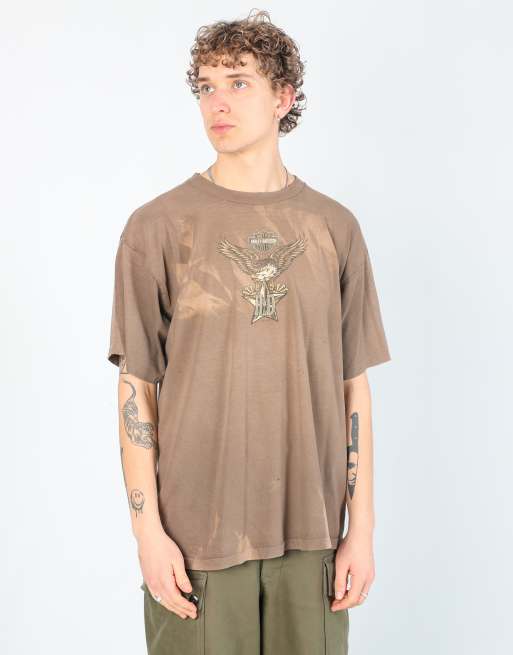 Vintage Harley Davidson xl t-shirt in brown | ASOS