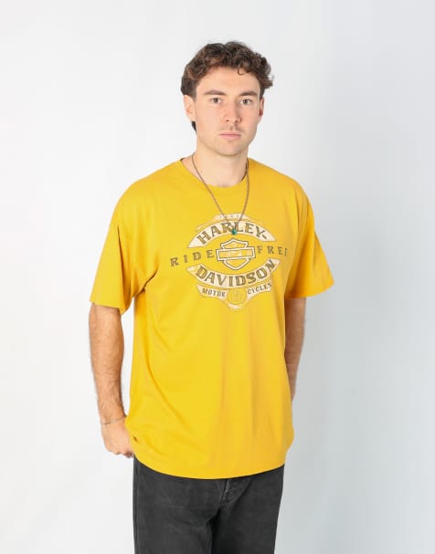 Vintage Harley Davidson xl t-shirt in mustard yellow - view 1
