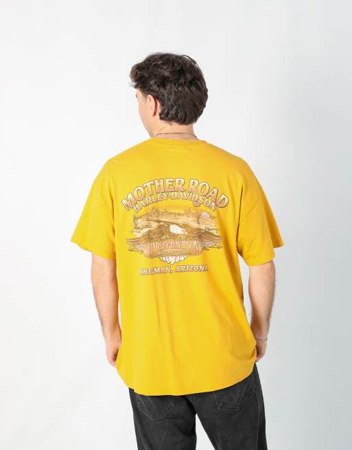 Vintage Harley Davidson xl t-shirt in mustard yellow | ASOS