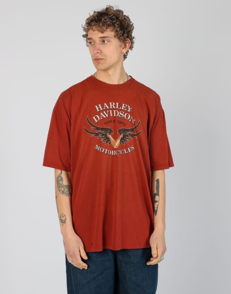 Vintage Harley Davidson xl t-shirt in orange - view 1
