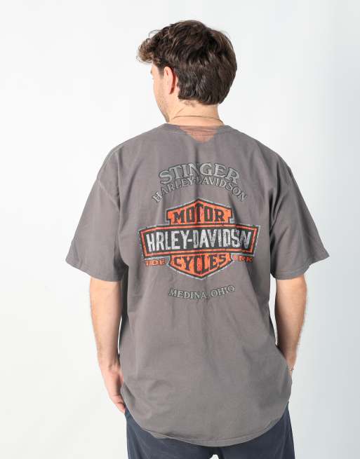 Vintage Harley Davidson xxl t-shirt in charcoal grey | ASOS