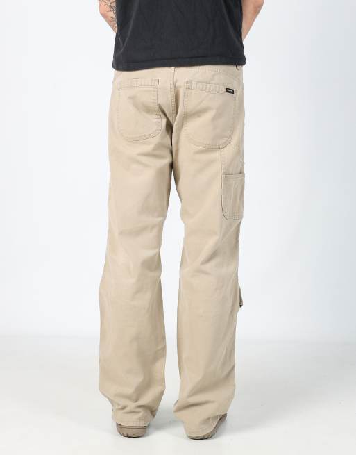 Vintage Hawx 33x34 canvas carpenter jeans in beige, 2 of 4