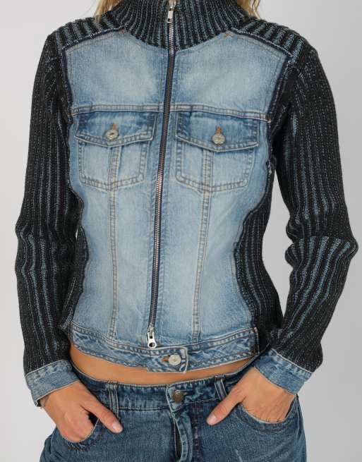 Vintage Helline S denim jacket in light blue, 4 of 4