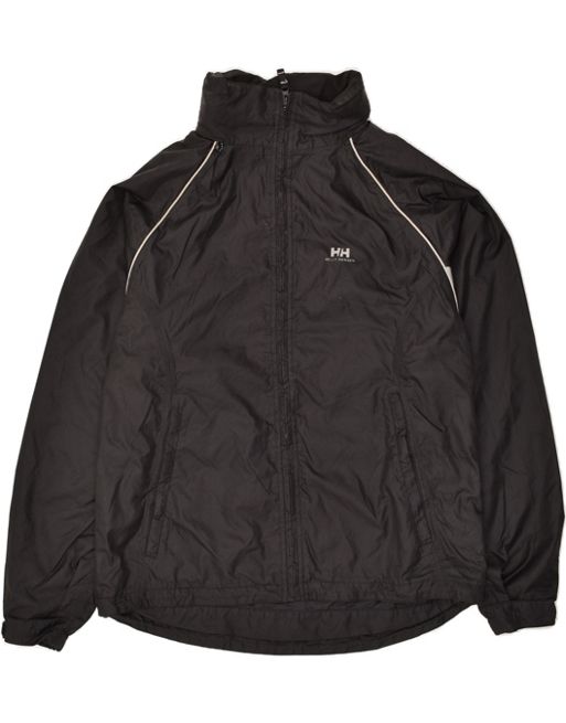 Vintage Helly Hansen Size M Hooded Rain Jacket in Black