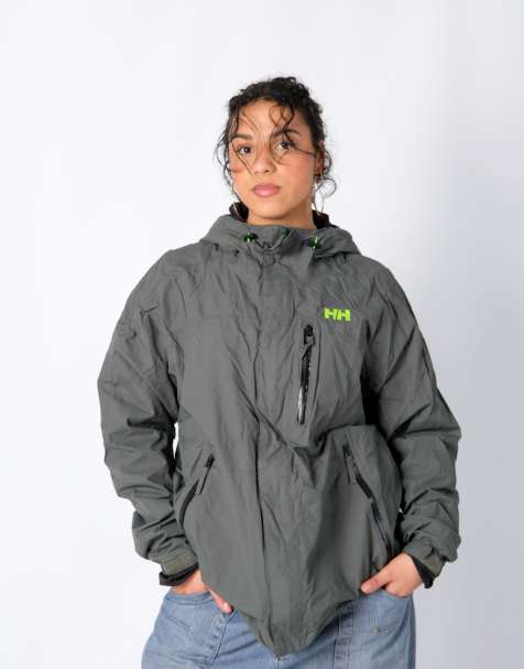 Vintage Helly Hansen XXL Rain Jacket Khaki Green - view 1