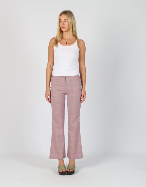 Vintage Hennes XS formal trousers in burgundy red