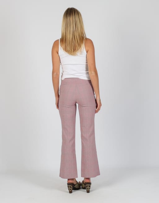 Vintage Hennes XS formal trousers in burgundy red, 3 of 4