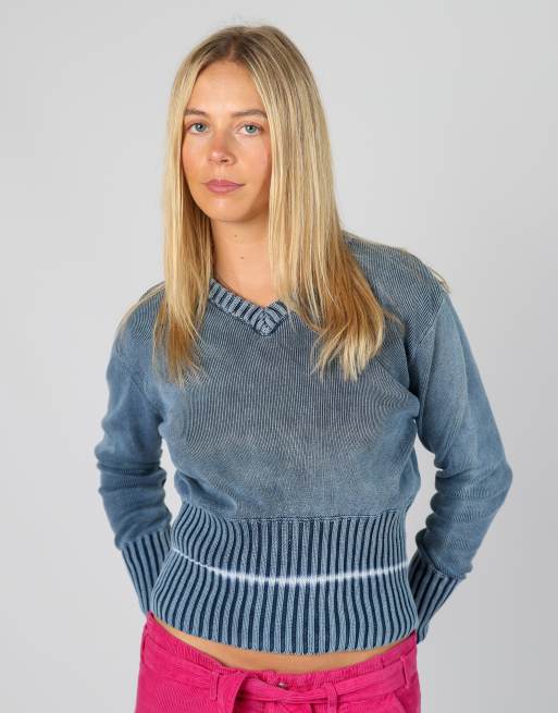 Vintage Highlands S knitted jumper in blue