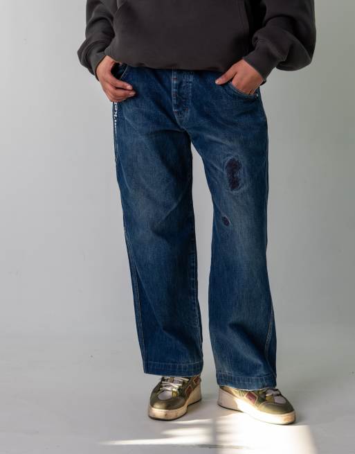 Vintage Hip Hop (32x29) Jeans in Blue Denim