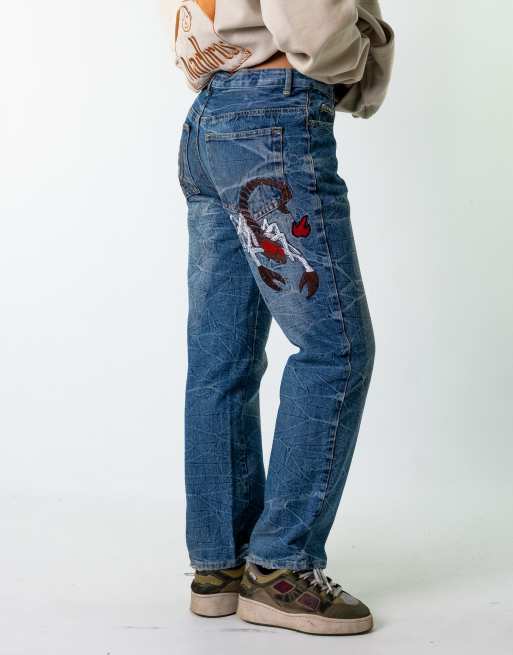 Vintage Hip Hop (32x30) Jeans in Blue Denim