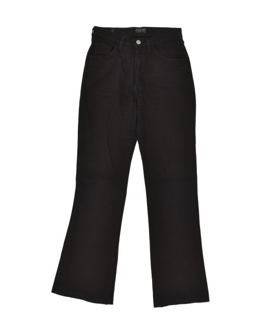 Vintage H.I.S Size W25 L30 Bootcut Jeans in Black