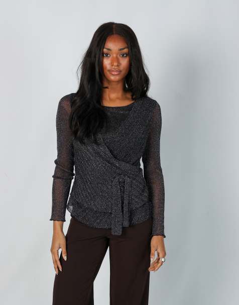 Vintage Hong Ma M blouse in black - view 1